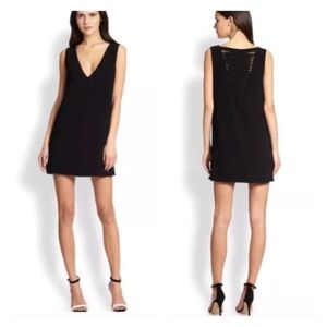 ROBERT RODRIGUEZ BLACK VERTEBRAE BACK COCKTAIL DRESS PARTY EVENING Women Sz 8